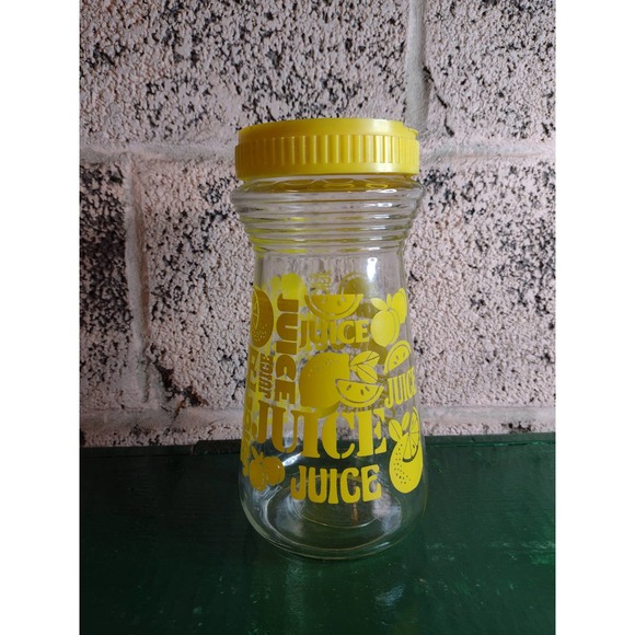 Juice Carafe, Vintage, Anchor Hocking Lemons, Juice decanter - Picture 1 of 9